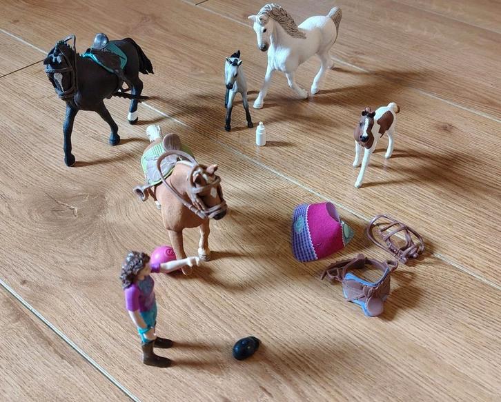Schleich paarden rijpaarden dressuur, Kinderen en Baby's, Speelgoed | Playmobil, Zo goed als nieuw, Ophalen of Verzenden