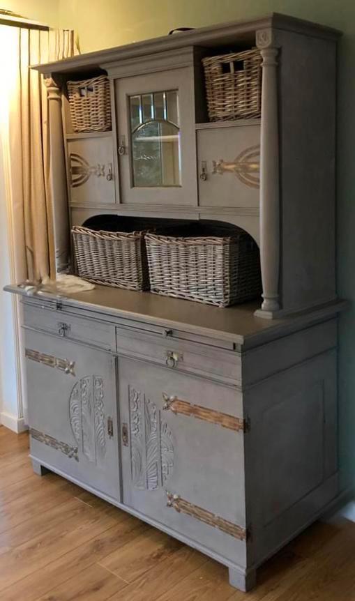 Kast / buffetkast.,met prachtig glasdeurtje en beslag, Huis en Inrichting, Kasten | Buffetkasten, Gebruikt, 200 cm of meer, 100 tot 150 cm