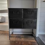 Ladekast Industrieel - Zwart 4 Lades - 80x70x34 cm, Huis en Inrichting, Ophalen, Gebruikt, 50 tot 100 cm, 3 of 4 laden