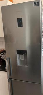 Samsung koelkast RVS met waterdispenser – No Frost, Ophalen, Gebruikt, 200 liter of meer, 60 cm of meer