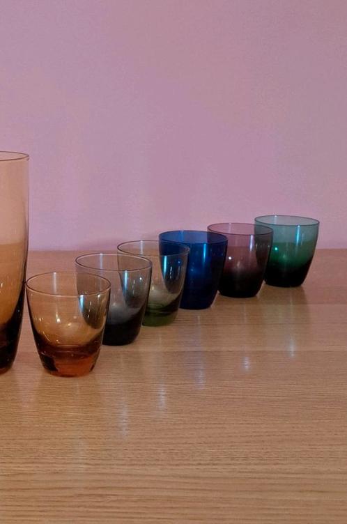 Max Verboeket bitterbekertjes glaasjes kristalunie, Huis en Inrichting, Woonaccessoires | Kandelaars en Kaarsen, Zo goed als nieuw