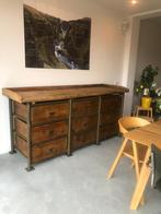 Industriële Ladenkast/Dressoir, Huis en Inrichting, Kasten | Dressoirs, Ophalen, Gebruikt, 200 cm of meer, Metaal