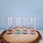 4 gekleurde tequila shotglaasjes, Verzamelen, Glas en Borrelglaasjes, Ophalen of Verzenden, Zo goed als nieuw, Borrel- of Shotglas