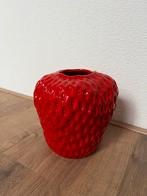 Aardbeien Vaas Rood, Aardewerk of Porselein, Ophalen of Verzenden, Zo goed als nieuw, Minder dan 50 cm