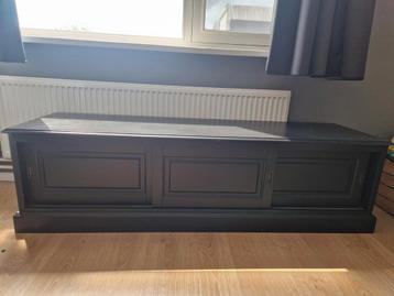 Zwarte tv kast tv meubel 