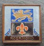 Om 1940 -1950 Wapenschild Stad Roermond Westraven Tegel, Antiek en Kunst, Ophalen of Verzenden