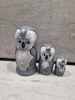 Koala Matroesjka Poppetjes - Set van 3, Antiek en Kunst, Ophalen of Verzenden