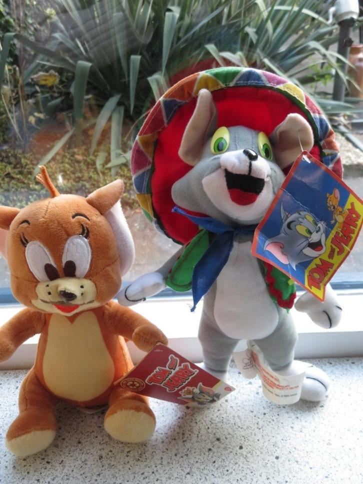 Tom & Jerry merk Play by Play muis en poes, Kinderen en Baby's, Speelgoed | Knuffels en Pluche, Zo goed als nieuw, Poes, Ophalen of Verzenden