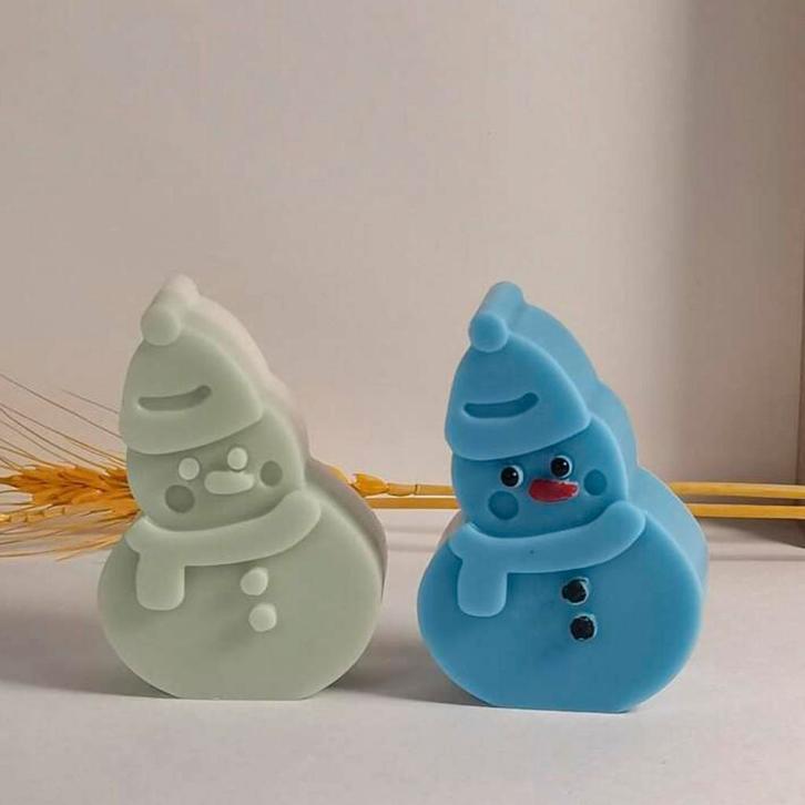 Nieuwe mal sneeuwpop plat, Huis en Inrichting, Woonaccessoires | Kandelaars en Kaarsen, Nieuw, Minder dan 25 cm, Overige materialen