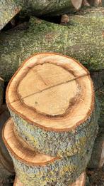 Vers gezaagd eiken -haardhout-, Tuin en Terras, Haardhout, 3 tot 6 m³, Ophalen, Eikenhout, Stammen