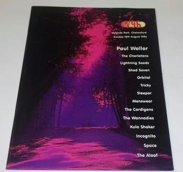 Paul Weller PROGRAMMA 1996 Charlatans Tricky Kula Shaker beschikbaar voor biedingen