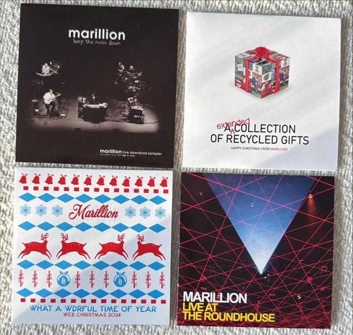 MARILLION, 4 Christmas/Fanclub cd’s, los of in 1 koop!, Cd's en Dvd's, Cd's | Rock, Zo goed als nieuw, Progressive, Verzenden