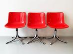 3x Vintage stoelen Tecno Osvaldo Borsani Modus design, Huis en Inrichting, Stoelen, Sixties seventies Italiaans design modern