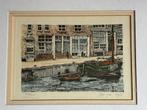 litho van Amsterdam - Jos van Dijk, Antiek en Kunst, Kunst | Litho's en Zeefdrukken, Ophalen of Verzenden