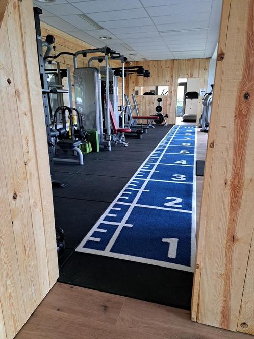 Sprinttrack NUMBERS PRO 10x1m sport vloer blauw powersled, Sport en Fitness, Fitnessmaterialen, Nieuw, Ophalen of Verzenden