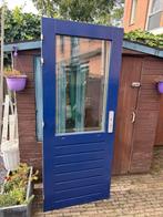 Achterdeur met driepuntssluiting en dubbelglas hr ++, Doe-het-zelf en Verbouw, Ophalen, Zo goed als nieuw, Buitendeur, 200 tot 215 cm