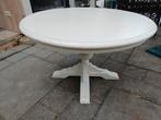 Retro brocante salontafel hout, Huis en Inrichting, Tafels | Salontafels, Ophalen, Gebruikt, 50 tot 100 cm, Rond