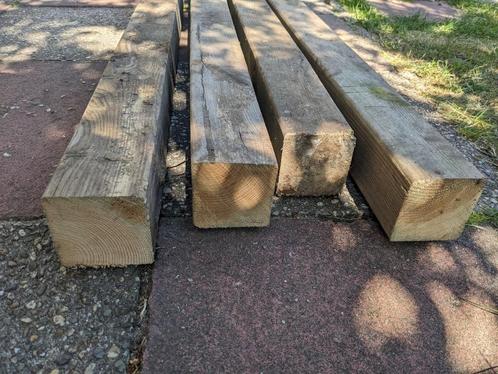 gebruikte houten balken 8.5cm, 137cm, Tuin en Terras, Palen, Balken en Planken, Gebruikt, Balken, Minder dan 180 cm, Ophalen