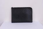 Louis Vuitton Poche Joule GM Clutch Bag – Damier Graphite, Ophalen of Verzenden, Zo goed als nieuw, Zwart, Overige typen