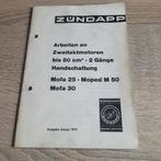 Zundapp Sleutelboekje 50 ccm 2 Hand Mofa 25/30 - Moped M 50, Verzenden, Zo goed als nieuw