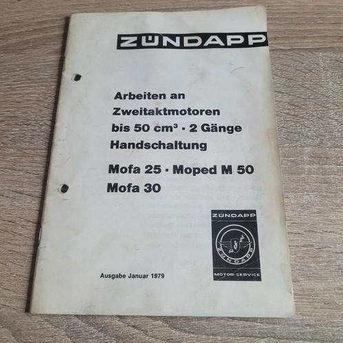 Zundapp Sleutelboekje 50 ccm 2 Hand Mofa 25/30 - Moped M 50, Fietsen en Brommers, Handleidingen en Instructieboekjes, Zo goed als nieuw