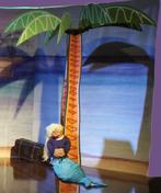 Theater decor: prachtige grote palmboom van hout, Ophalen, Zo goed als nieuw