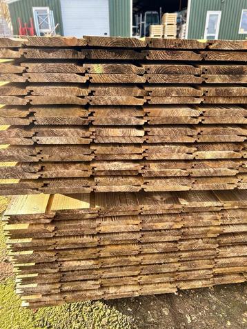 Grenen geimpregneerd overhangend rabat 18x145 mm beschikbaar voor biedingen