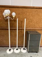 3 Parijse Lampen met 4 bollen, Huis en Inrichting, Lampen | Vloerlampen, Ophalen, Gebruikt, Metaal, 200 cm of meer