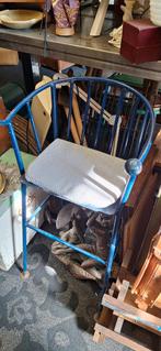 Zwaar ijzeren kinderzitje - Eyecatcher!, Ophalen, Bruin, Hout, Eén