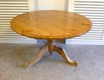 Prachtige oude ronde eettafel 120 cm, Ophalen, Gebruikt, Vijf personen of meer, Onbekend