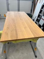 Tafelblad eiken massief, Huis en Inrichting, Tafels | Eettafels, Ophalen, Eikenhout, 50 tot 100 cm, Vijf personen of meer