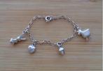 zilveren kinder bedel armband met bedels [097], Verzenden, Zo goed als nieuw, Met bedels of kralen, Zilver