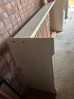 Bed met lattenbodem, Ophalen, 90 cm, Eenpersoons, Wit