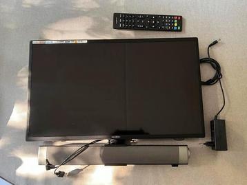 Kleine Full HD TV met Soundbar beschikbaar voor biedingen