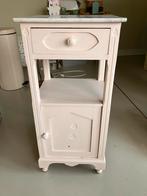 Vintage Nachtkastje/Plantenstandaard met Marmeren Blad, Ophalen