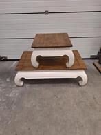 Salontafel met bijzettafel, Huis en Inrichting, Tafels | Bijzettafels, Ophalen, Gebruikt, Rechthoekig