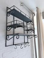 Nette staat! Grijs metalen wandrek, Huis en Inrichting, Woonaccessoires | Wandplanken en Boekenplanken, Ophalen, Zo goed als nieuw