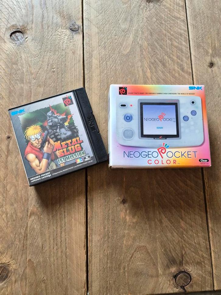 Neo Geo Pocket Color + Metal Slug, Spelcomputers en Games, Spelcomputers | Overige, Gebruikt, Ophalen