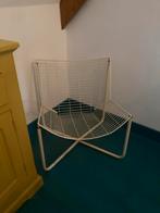 Witte metalen design stoel, Ophalen, Gebruikt, Wit, Metaal