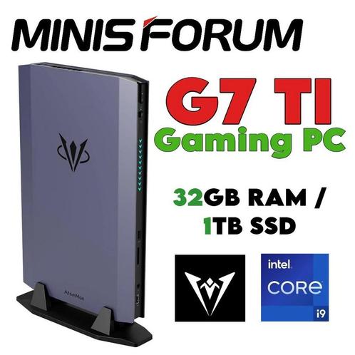 Mini game PC NVIDIA RTX 4070 I7 14thgen 14650HX Minisforum, Computers en Software, Desktop Pc's, Zo goed als nieuw, 4 Ghz of meer