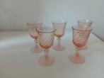 Luminarc Rosaline Pink Swirl likeurglaasjes 5 stuks, Verzamelen, Glas en Borrelglaasjes, Ophalen of Verzenden, Zo goed als nieuw