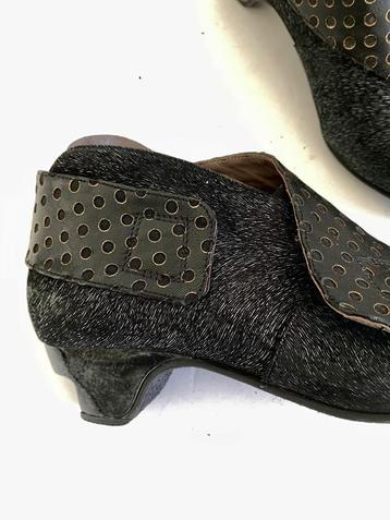 J316 Lisa Tucci maat 38 leren lage laarsjes schoenen zwart beschikbaar voor biedingen