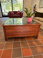 Salontafel glazen blad van Lexington Furniture, Ophalen, Gebruikt, 100 tot 150 cm, 75 cm of meer