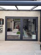 Zwarte kozijnen/kunststof/hr++ glas/triple glas, Ophalen, Kunststof, Nieuw, Inclusief glas