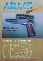 Arm's Info Colt M-1911 pistolen deel 3 - Frans Vervloet, Ophalen of Verzenden, Niet van toepassing, Nieuw, Overige onderwerpen