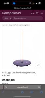 X-Stage Light Pro Brass X-Pole +1m Verlengstuk, podium, case, Ophalen, Gebruikt, Overige typen