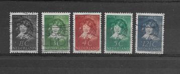Nederland 1937, NVPH 300 t/m 304, Gestempeld. beschikbaar voor biedingen