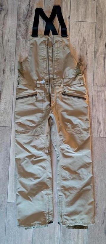 Burton Goretex reserve bib pants M summit taupe beschikbaar voor biedingen
