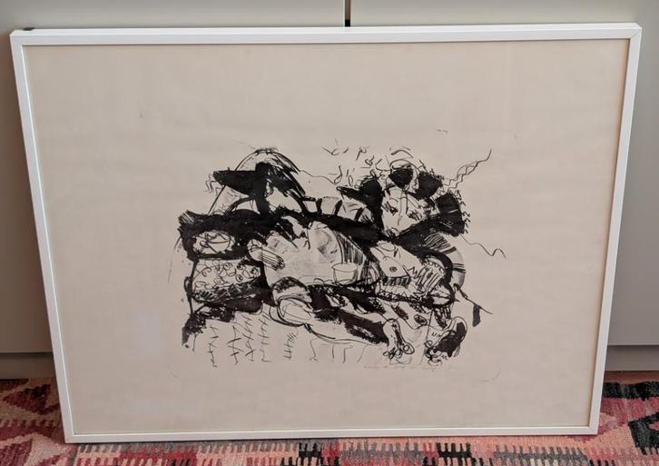 Feest - Litho van Lindy de Jong, Antiek en Kunst, Kunst | Litho's en Zeefdrukken, Ophalen