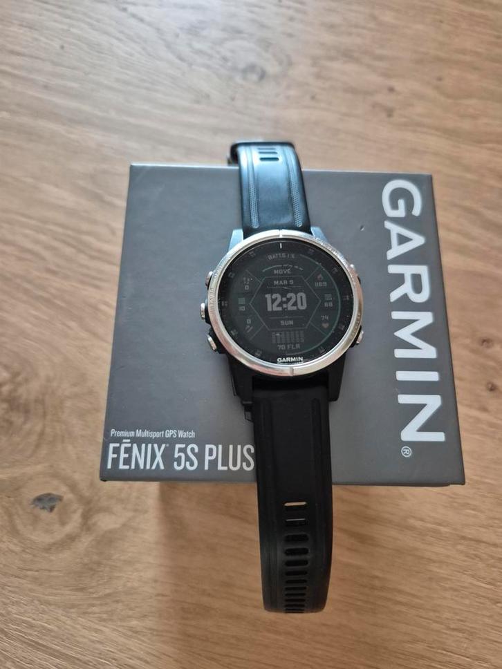Garmin Fenix 5S Plus - Premium GPS Smartwatch, Sieraden, Tassen en Uiterlijk, Sporthorloges, Gebruikt, Zwart, Afstand, Calorieverbanding